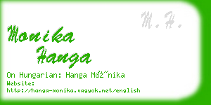 monika hanga business card
